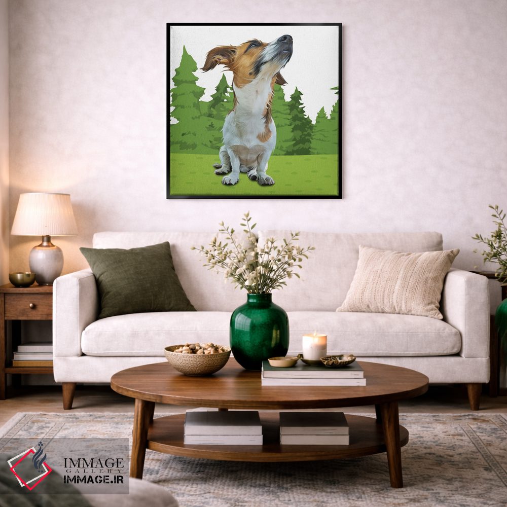 تابلو دکوراتیو بیگل جنگلی اثر کیم کورینگا - D4B