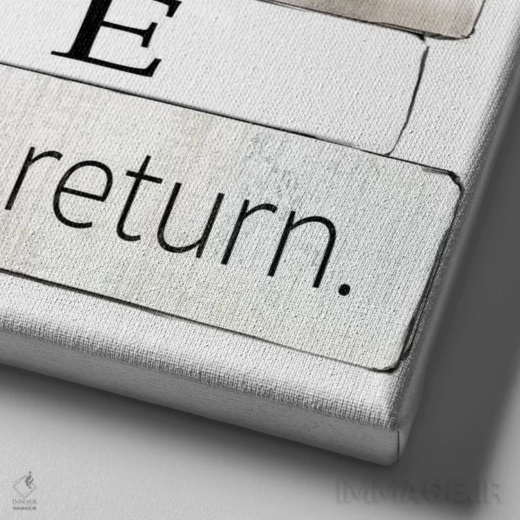 تابلو دکوراتیو بزرگ ترین چیز اثر کلی دونوان - نمای نزدیک بافت بوم