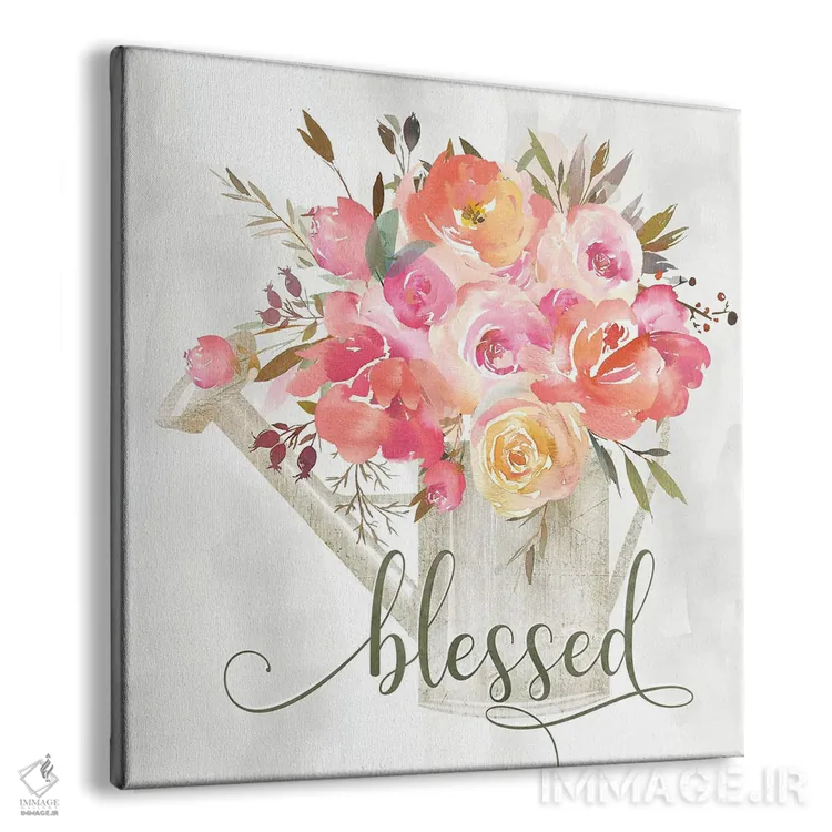 تابلو مدرن گل ساده و پربرکت اثر کلی دونوان - نمای پرسپکتیو محصول