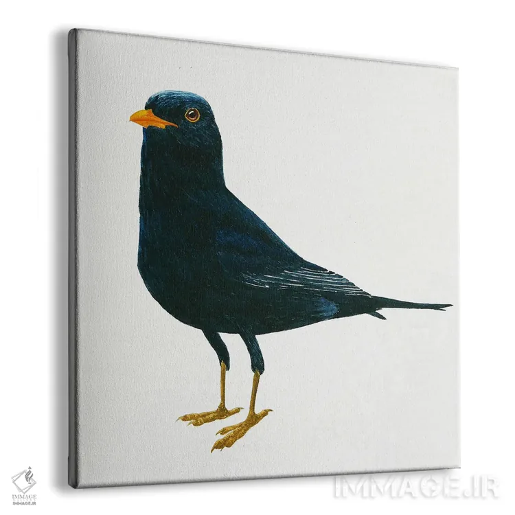 تابلو دکوراتیو ماندن توکای سیاه اثر کارینا دانیلچوک - نمای پرسپکتیو محصول