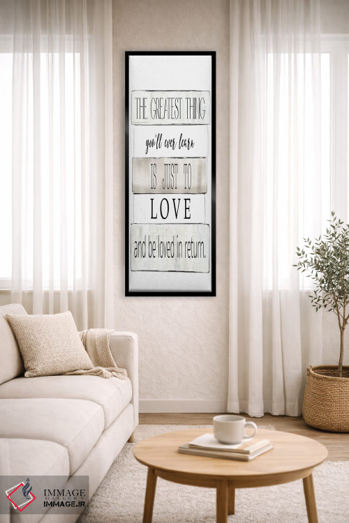 تابلو دکوراتیو بزرگ ترین چیز اثر کلی دونوان - D6B