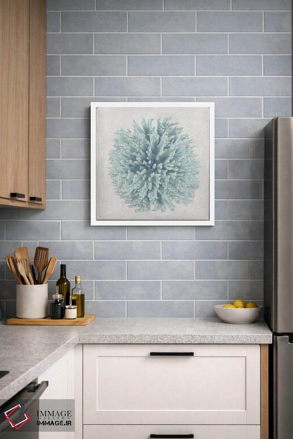 تابلو دکوراتیو نعناع مرجانی I اثر کارولین کلی - D4W