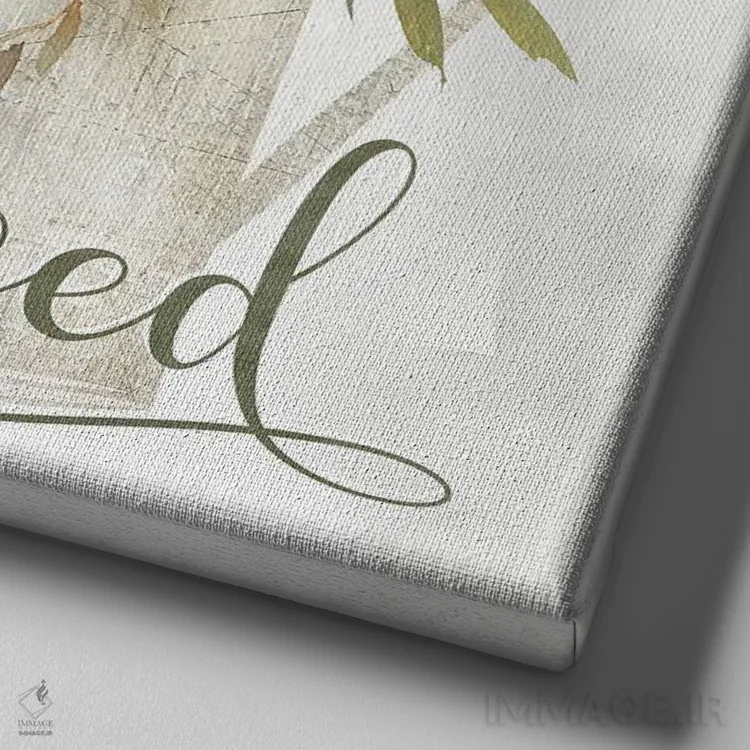 تابلو مدرن گل ساده و پربرکت اثر کلی دونوان - نمای نزدیک بافت بوم