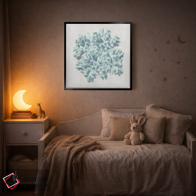 تابلو دکوراتیو نعناع مرجانی II اثر کارولین کلی - D5B