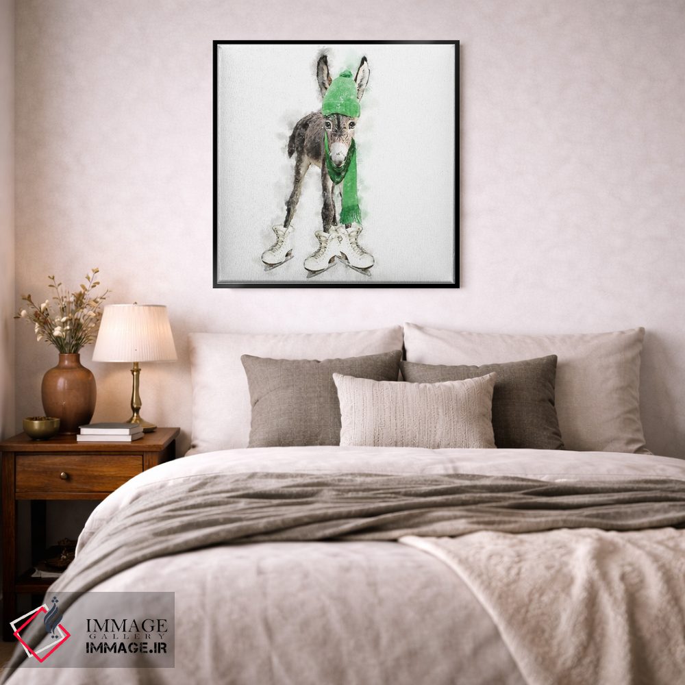 تابلو دکوراتیو الاغ زمستانی اثر کیم کورینگا - D4B