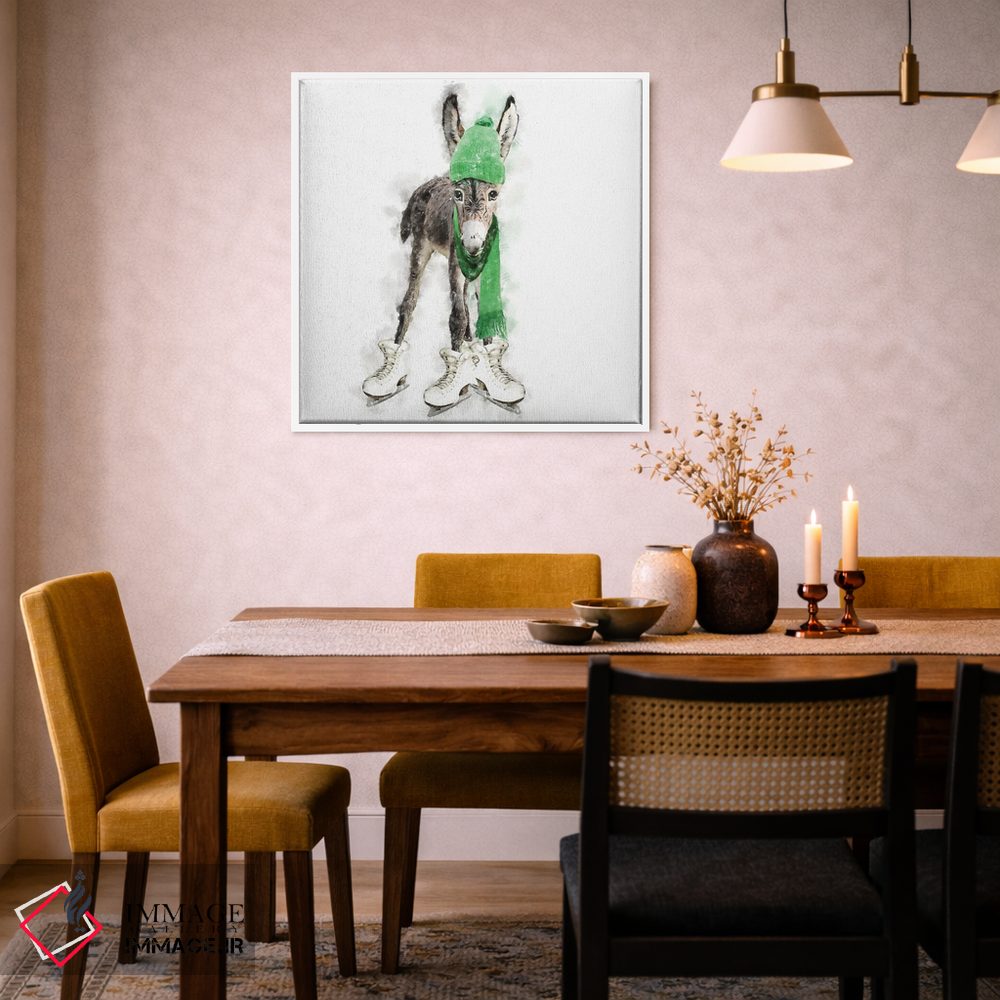 تابلو دکوراتیو الاغ زمستانی اثر کیم کورینگا - D6W