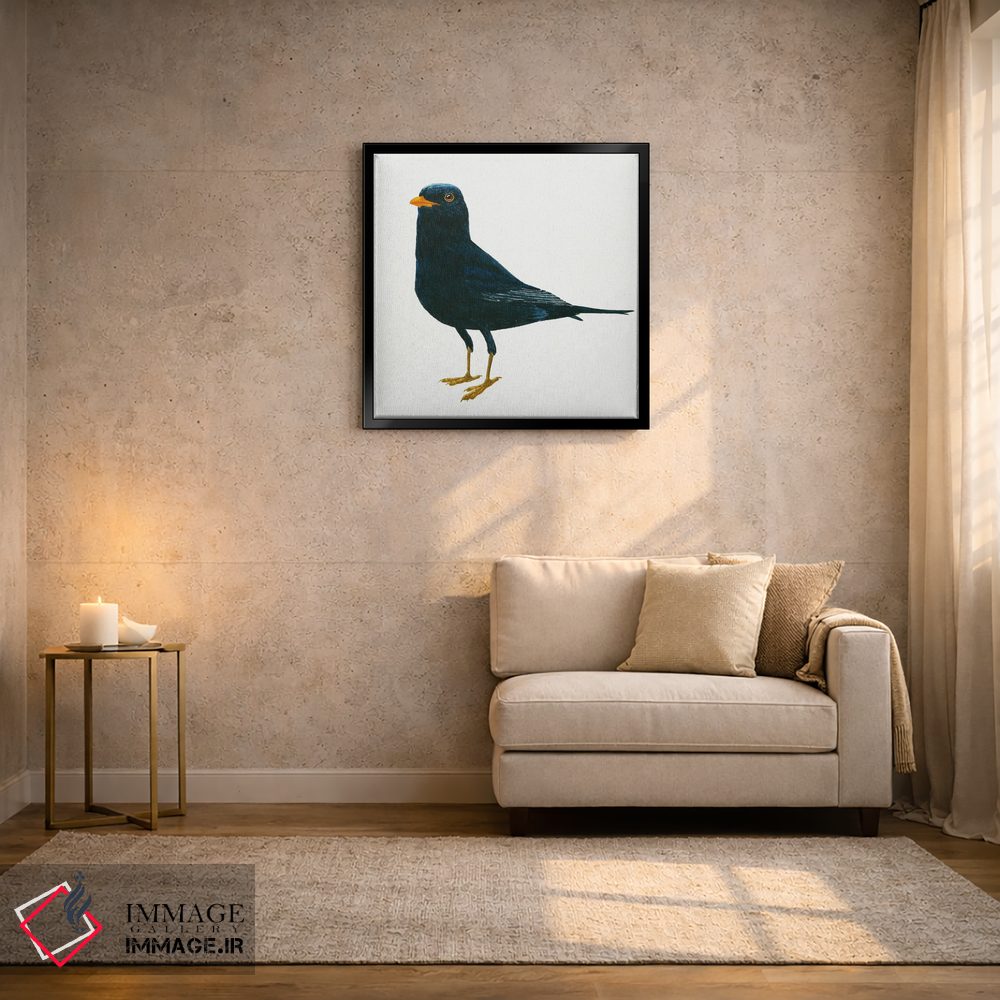 تابلو دکوراتیو ماندن توکای سیاه اثر کارینا دانیلچوک - D3B