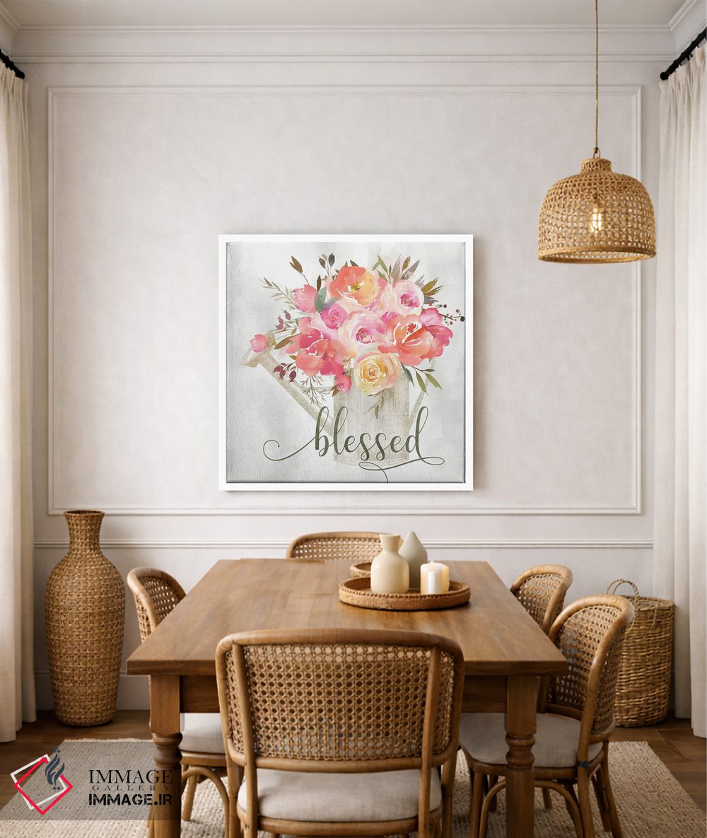 تابلو مدرن گل ساده و پربرکت اثر کلی دونوان - D4W