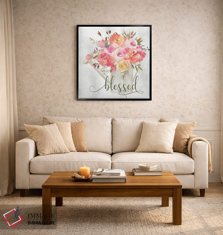 تابلو مدرن گل ساده و پربرکت اثر کلی دونوان - D2B