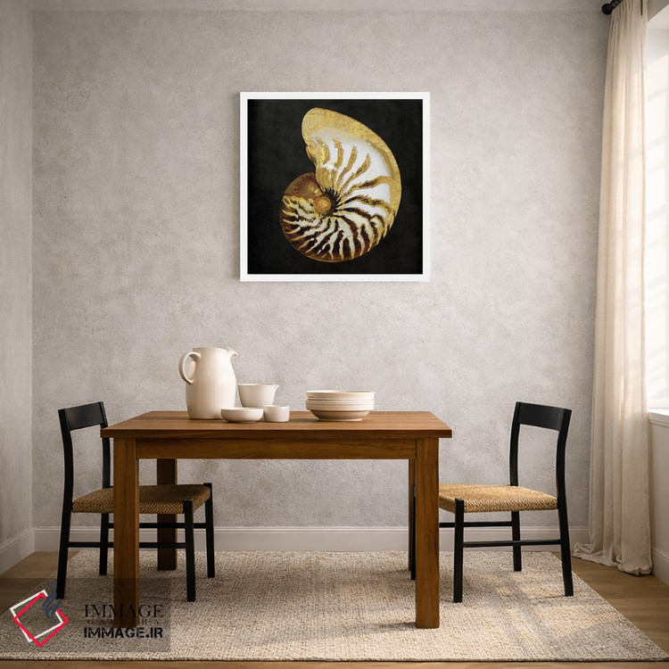 تابلو دکوراتیو گوهرهای طلایی اقیانوس II اثر کارولین کلی - D2W