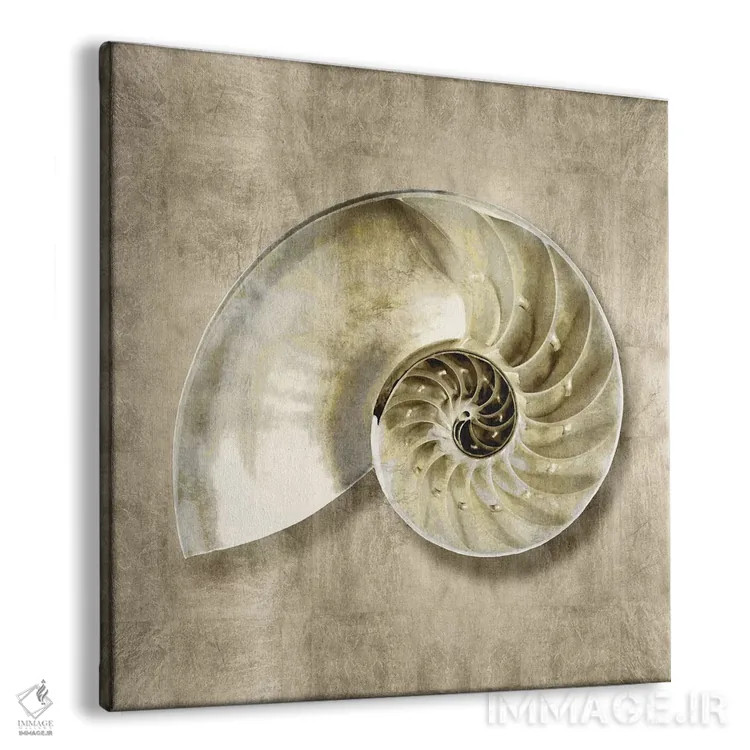 تابلو دکوراتیو موجودات دریایی طلایی IV اثر کارولین کلی - نمای پرسپکتیو محصول