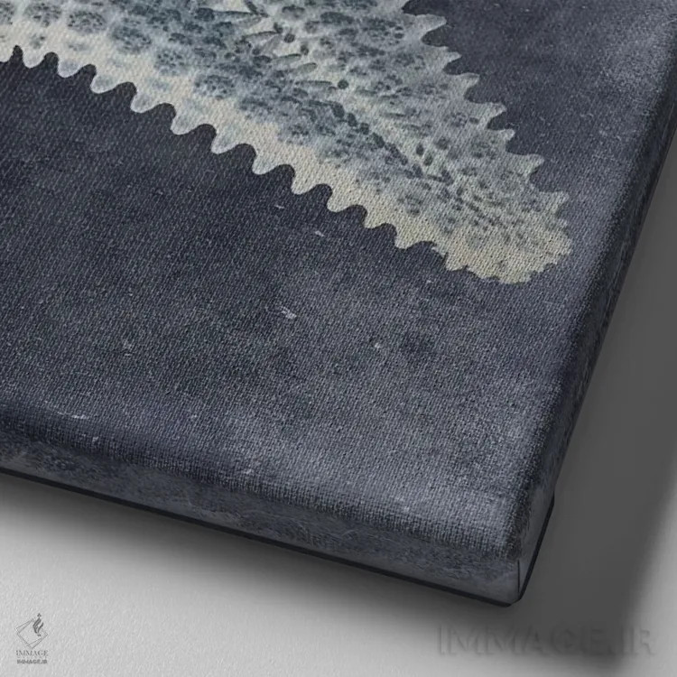 تابلو دکوراتیو آبی اقیانوس I اثر کارولین کلی - نمای نزدیک بافت بوم