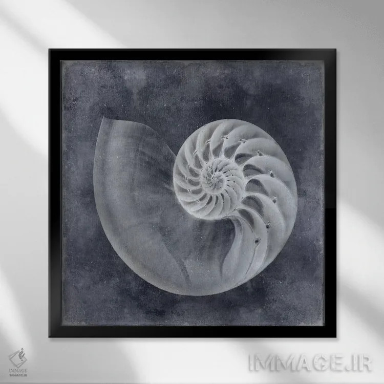 تابلو دکوراتیو آبی اقیانوس IV اثر کارولین کلی - نمای قابدار مشکی