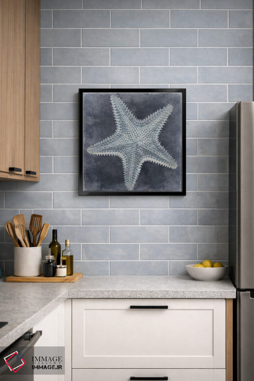 تابلو دکوراتیو آبی اقیانوس I اثر کارولین کلی - D6B