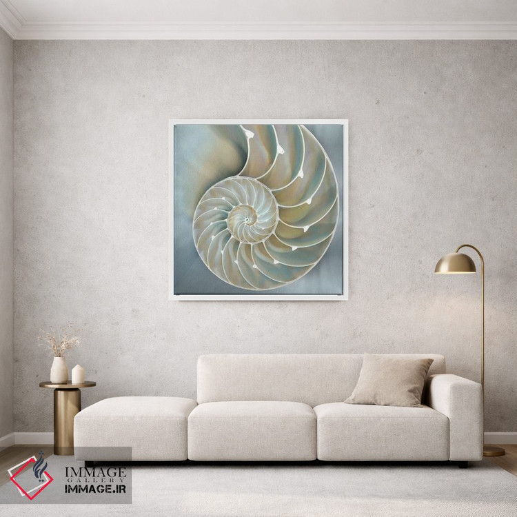 تابلو دکوراتیو ناتیلوس در آبی II اثر کارولین کلی - D1W