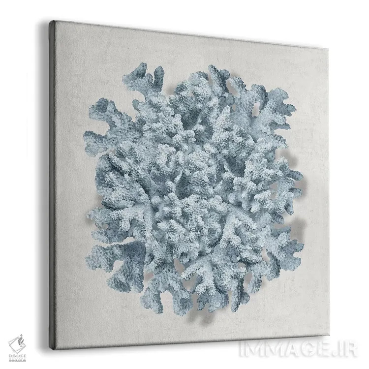 تابلو دکوراتیو مرجان آبی II اثر کارولین کلی - نمای پرسپکتیو محصول