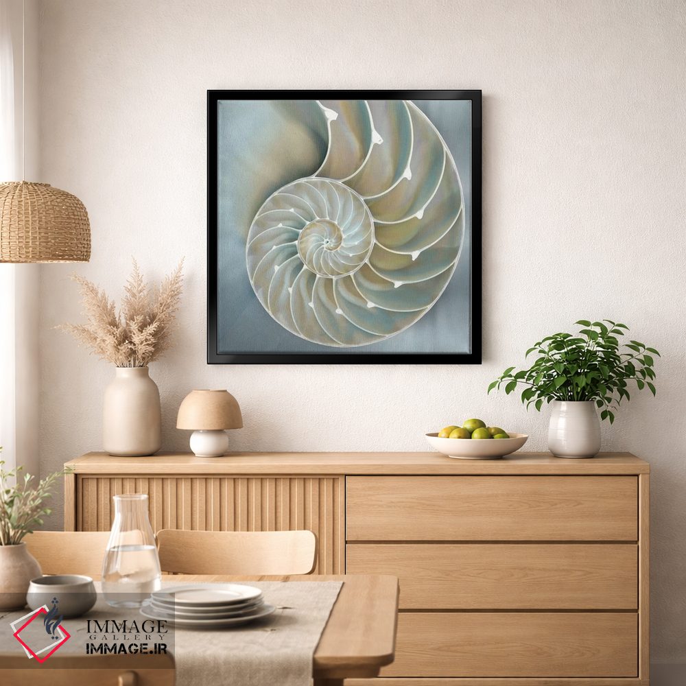 تابلو دکوراتیو ناتیلوس در آبی II اثر کارولین کلی - D2B