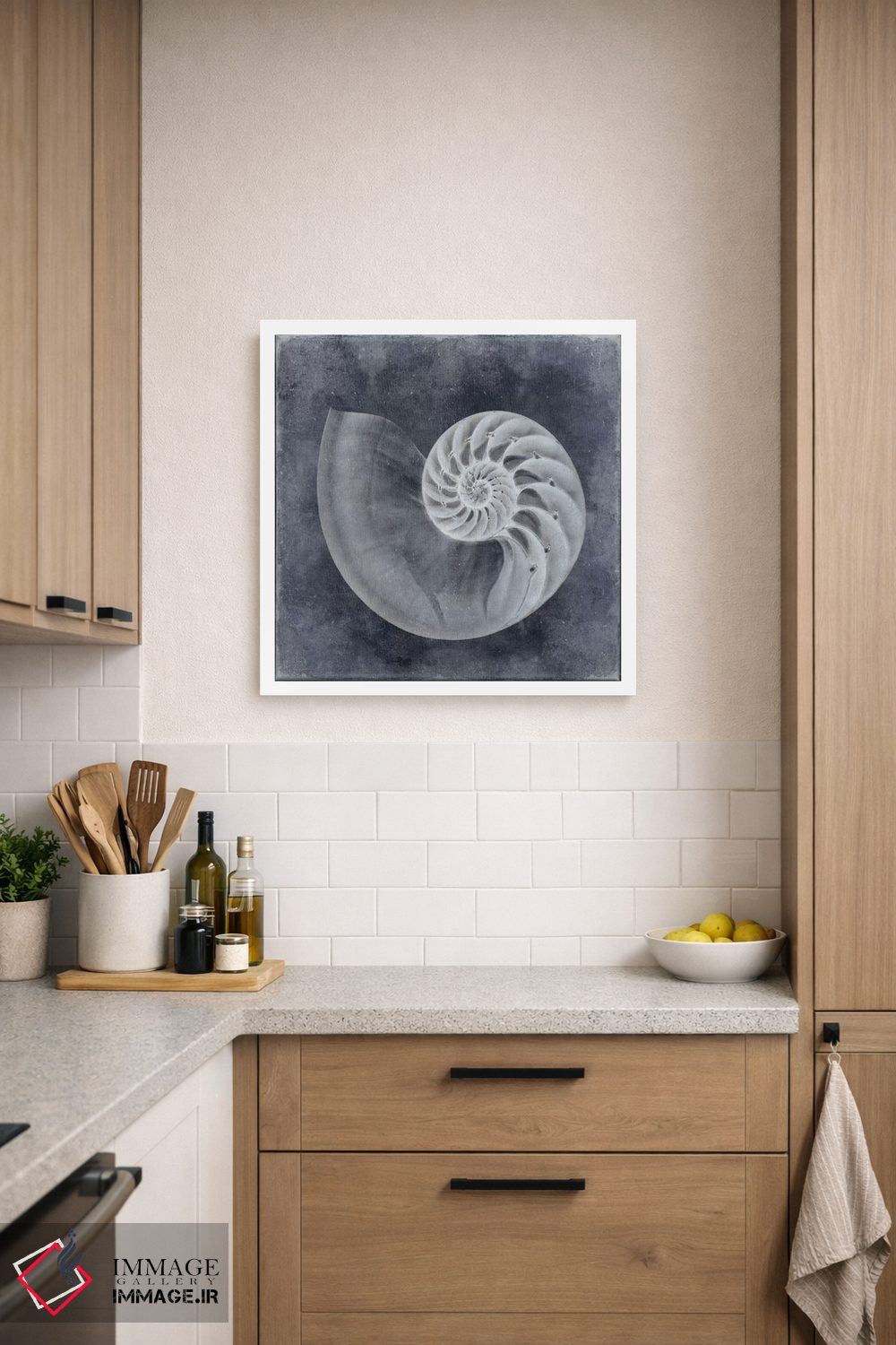 تابلو دکوراتیو آبی اقیانوس IV اثر کارولین کلی - D5W