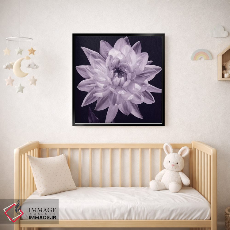 تابلو دکوراتیو دالیا سفید I اثر کارولین کلی - D2B