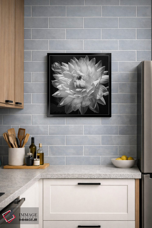 تابلو دکوراتیو دالیا سفید II اثر کارولین کلی - D5B