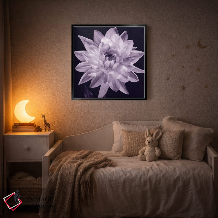 تابلو دکوراتیو دالیا سفید I اثر کارولین کلی - D5B