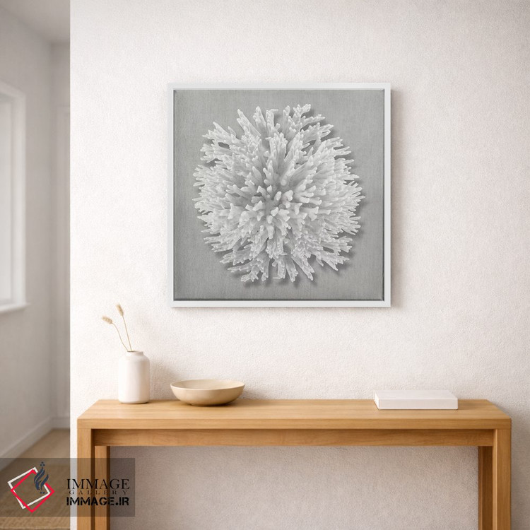 تابلو دکوراتیو مرجان روی خاکستری I اثر کارولین کلی - D1W