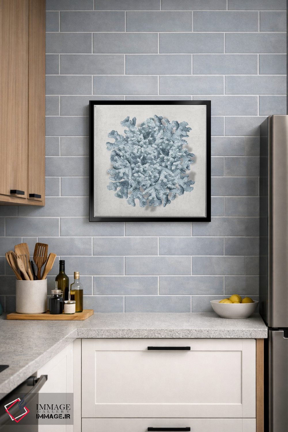 تابلو دکوراتیو مرجان آبی II اثر کارولین کلی - D5B