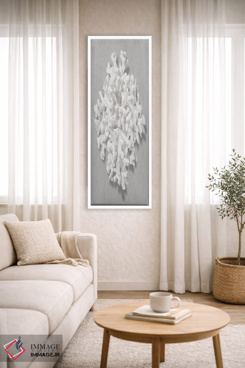 تابلو دکوراتیو مرجان روی خاکستری II اثر کارولین کلی - D4W