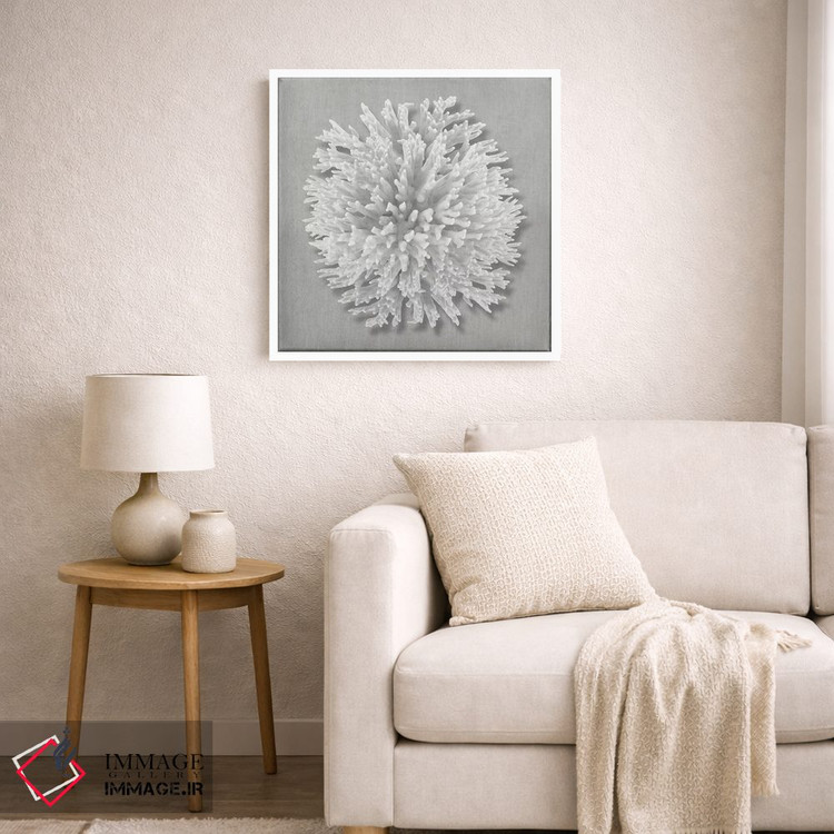 تابلو دکوراتیو مرجان روی خاکستری I اثر کارولین کلی - D6W