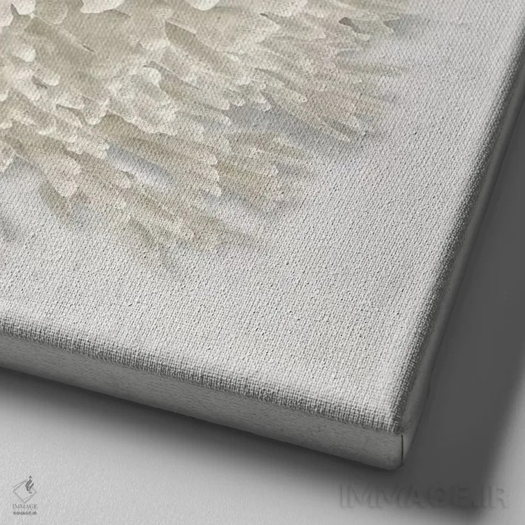 تابلو دکوراتیو مرجان I اثر کارولین کلی - نمای نزدیک بافت بوم