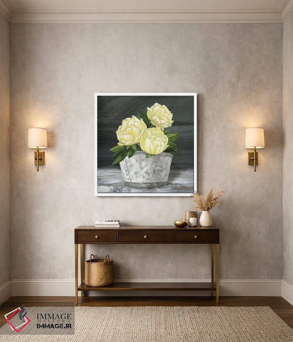 تابلو مدرن مربع باغ روستایی - صدتومانی ها اثر کلسی ویلسون - D1W