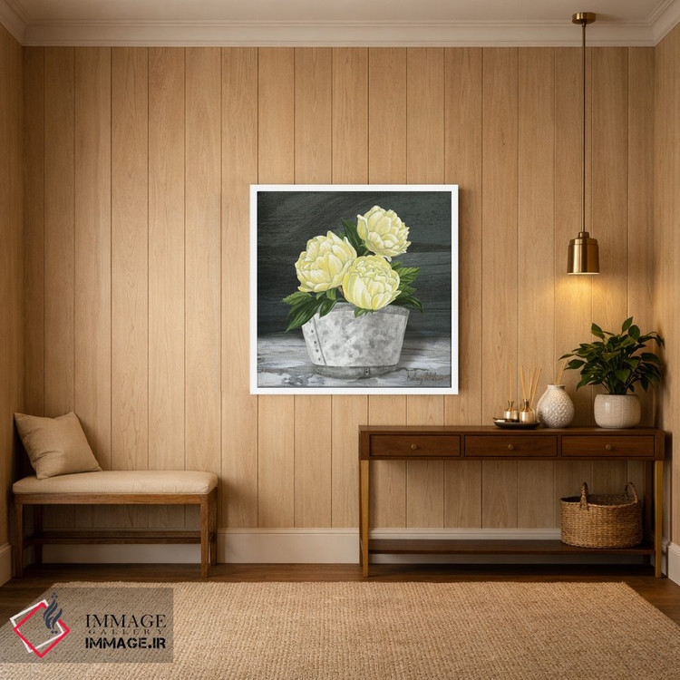 تابلو مدرن مربع باغ روستایی - صدتومانی ها اثر کلسی ویلسون - D2W