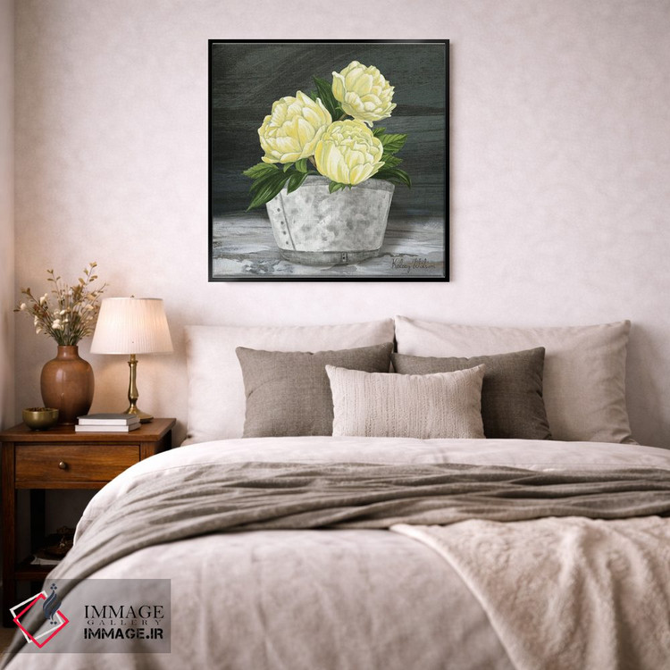 تابلو مدرن مربع باغ روستایی - صدتومانی ها اثر کلسی ویلسون - D3B