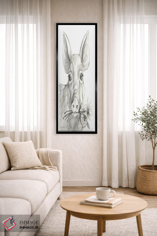 تابلو مدرن مزرعه آبرنگی I - خوک اثر کلسی ویلسون - D4B