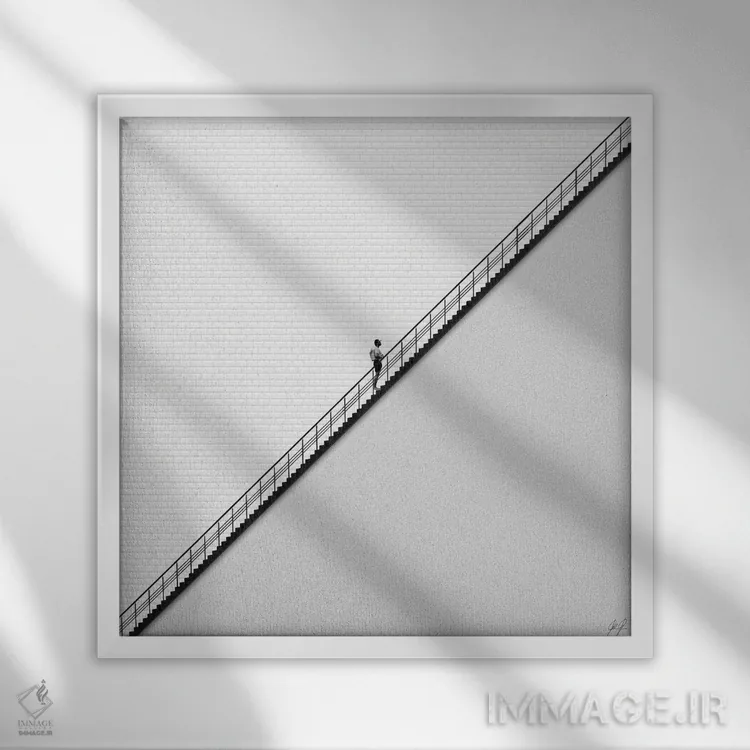 تابلو مینیمال بدون زحمت، شیرینی نیست اثر کاترین فدرر - نمای قابدار سفید