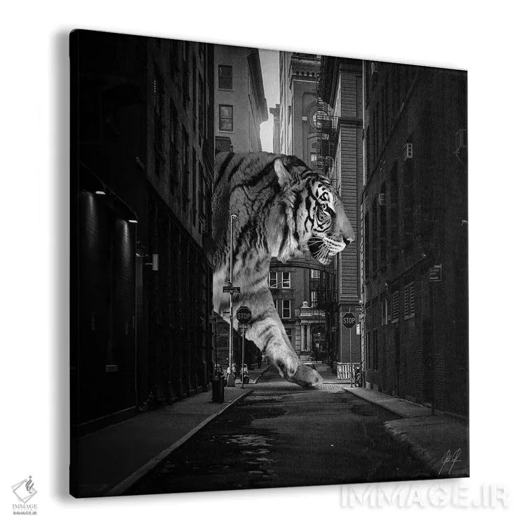 تابلو دکوراتیو ببر در نیویورک اثر کاترین فدرر - نمای پرسپکتیو محصول