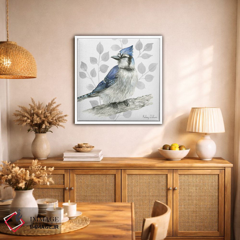 تابلو مدرن پرندگان حیاط پشتی اثر کلسی ویلسون - D1W