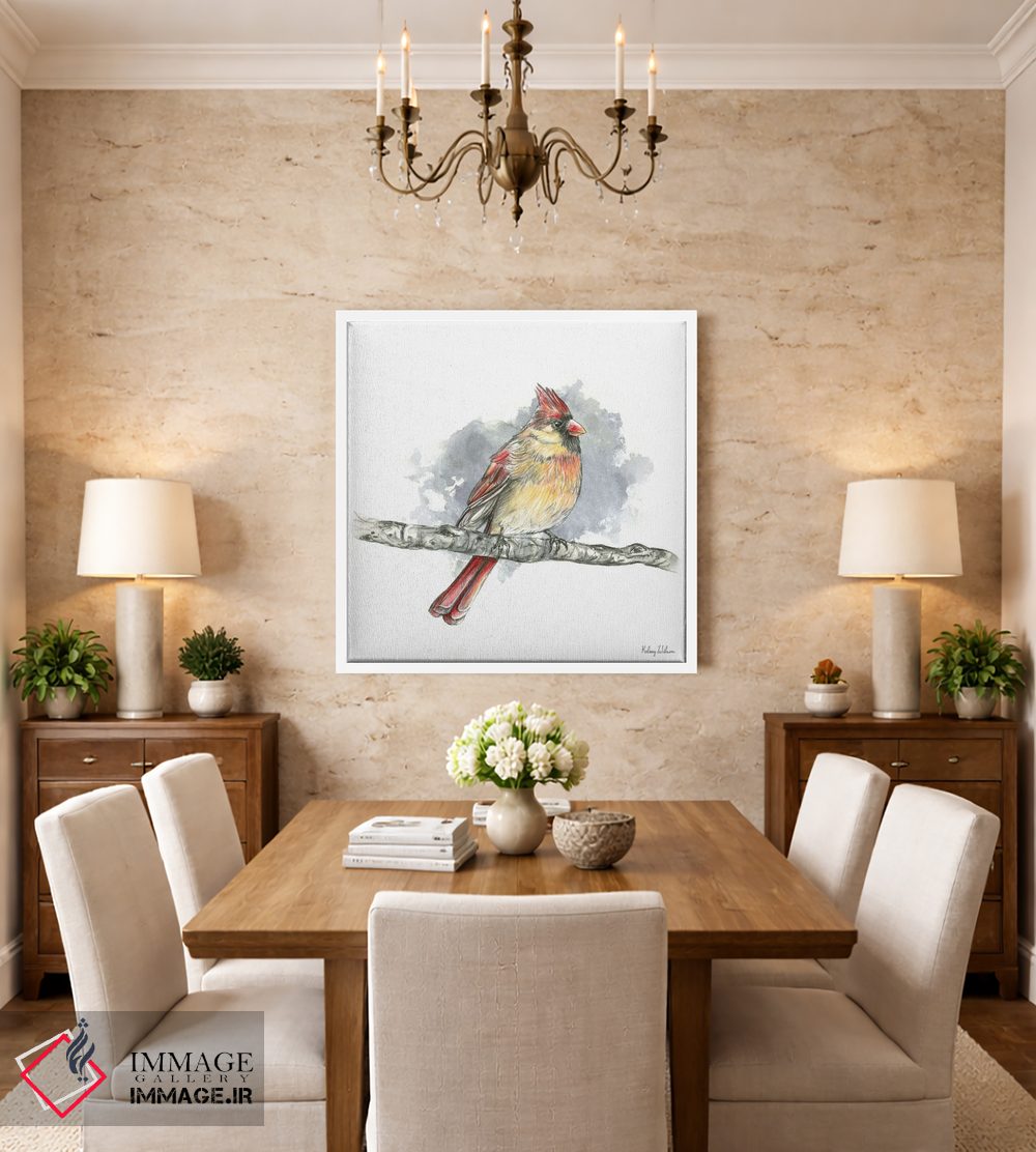 تابلو دکوراتیو پرندگان و شاخه ها II - کارباورال ماده اثر کلسی ویلسون - D3W