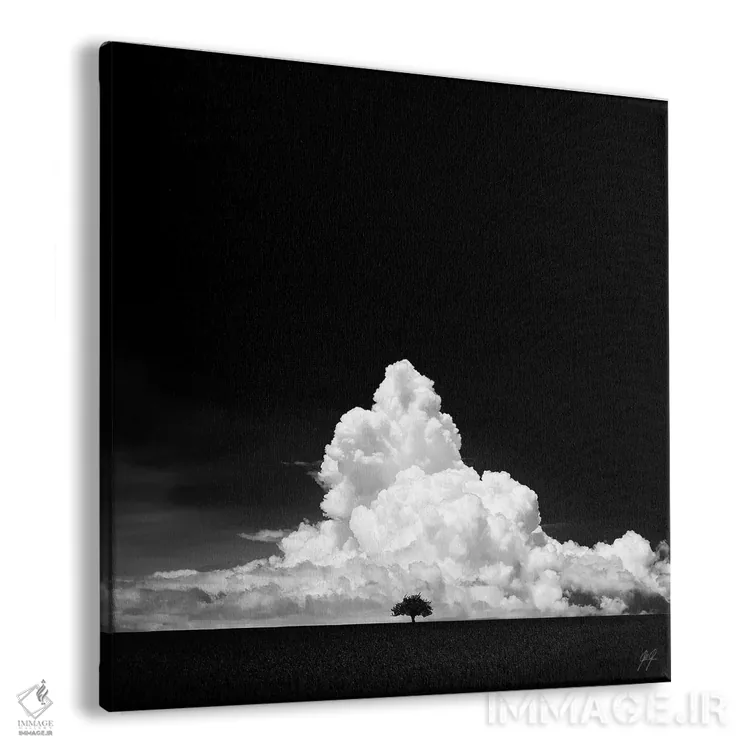 تابلو مینیمال ابرهای جادویی اثر کاترین فدرر - نمای پرسپکتیو محصول