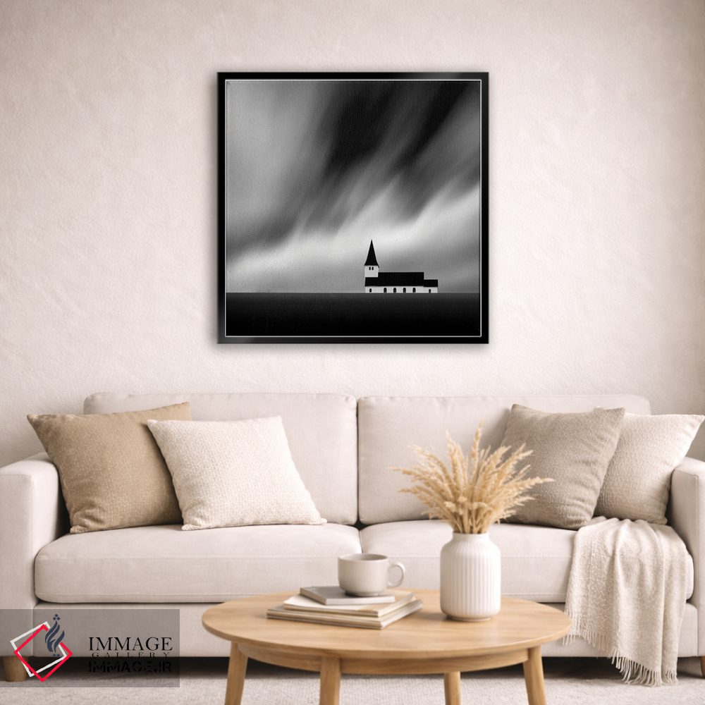 تابلو مینیمال کلیسای متروکه اثر کاترین فدرر - D5B