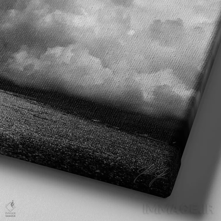 تابلو دکوراتیو جاده ای به نیروانا اثر کاترین فدرر - نمای نزدیک بافت بوم