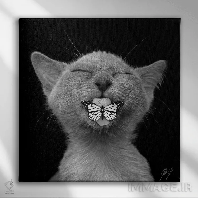 تابلو دکوراتیو بععع اثر کاترین فدرر - نمای روبهرو روی دیوار