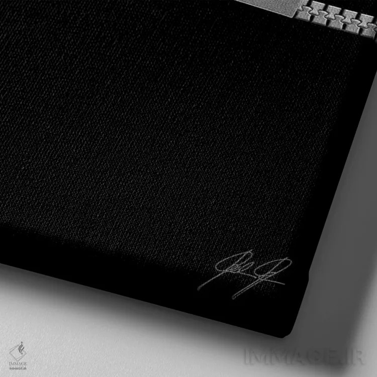 تابلو مینیمال خجالتی اثر کاترین فدرر - نمای نزدیک بافت بوم