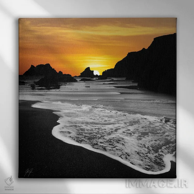 تابلو دکوراتیو غروب ۲ اثر کاترین فدرر - نمای روبهرو روی دیوار