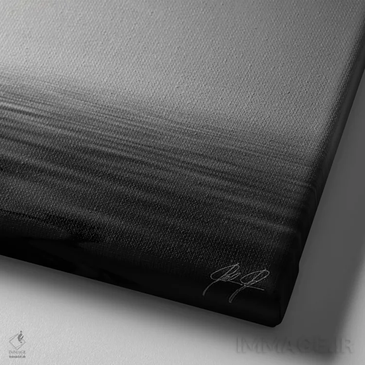 تابلو دکوراتیو درخت قارچی اثر کاترین فدرر - نمای نزدیک بافت بوم