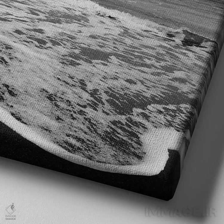 تابلو دکوراتیو غروب ۲ اثر کاترین فدرر - نمای نزدیک بافت بوم