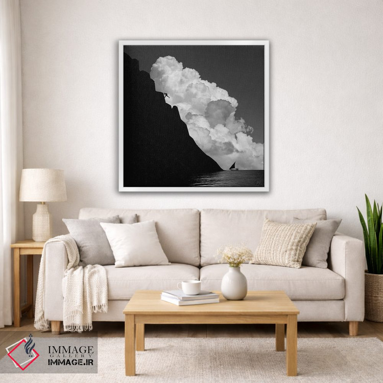 تابلو مینیمال بی ریسک، بی تفریح اثر کاترین فدرر - D3W