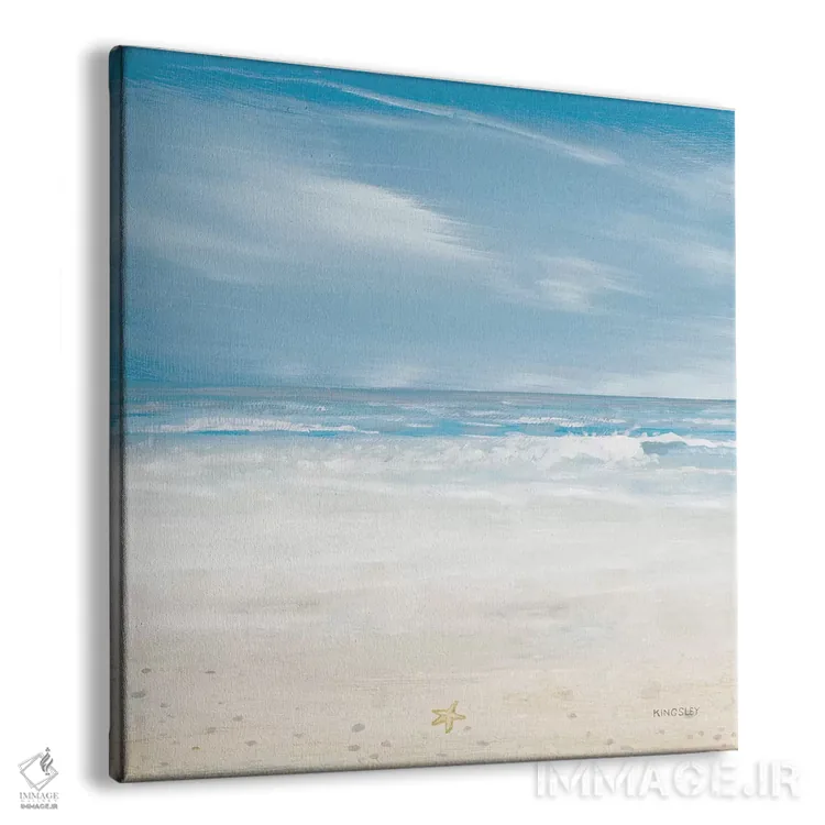 تابلو دکوراتیو روزهای مه آلود ساحلی II اثر کینگزلی - نمای پرسپکتیو محصول