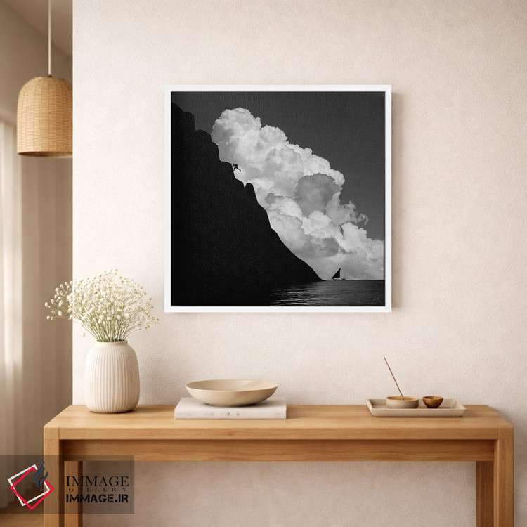 تابلو مینیمال بی ریسک، بی تفریح اثر کاترین فدرر - D1W