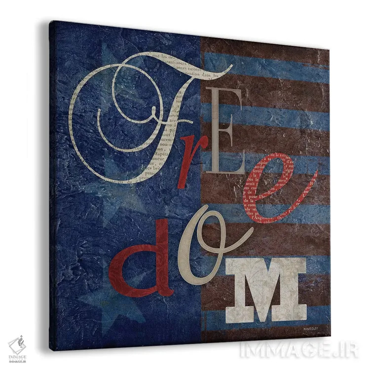 تابلو دکوراتیو آزادی اثر کینگزلی - نمای پرسپکتیو محصول